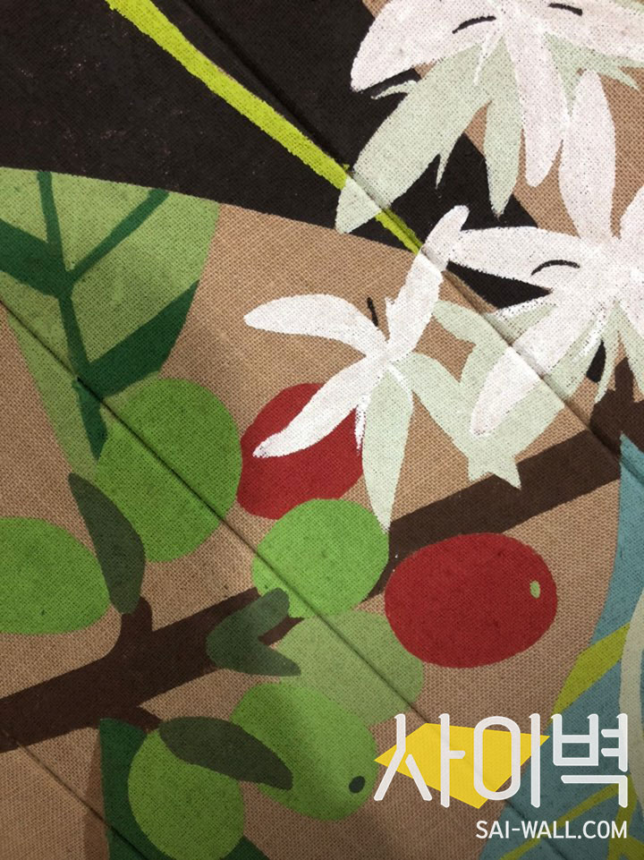 스타벅스 수유점 벽화 시공 사진 3